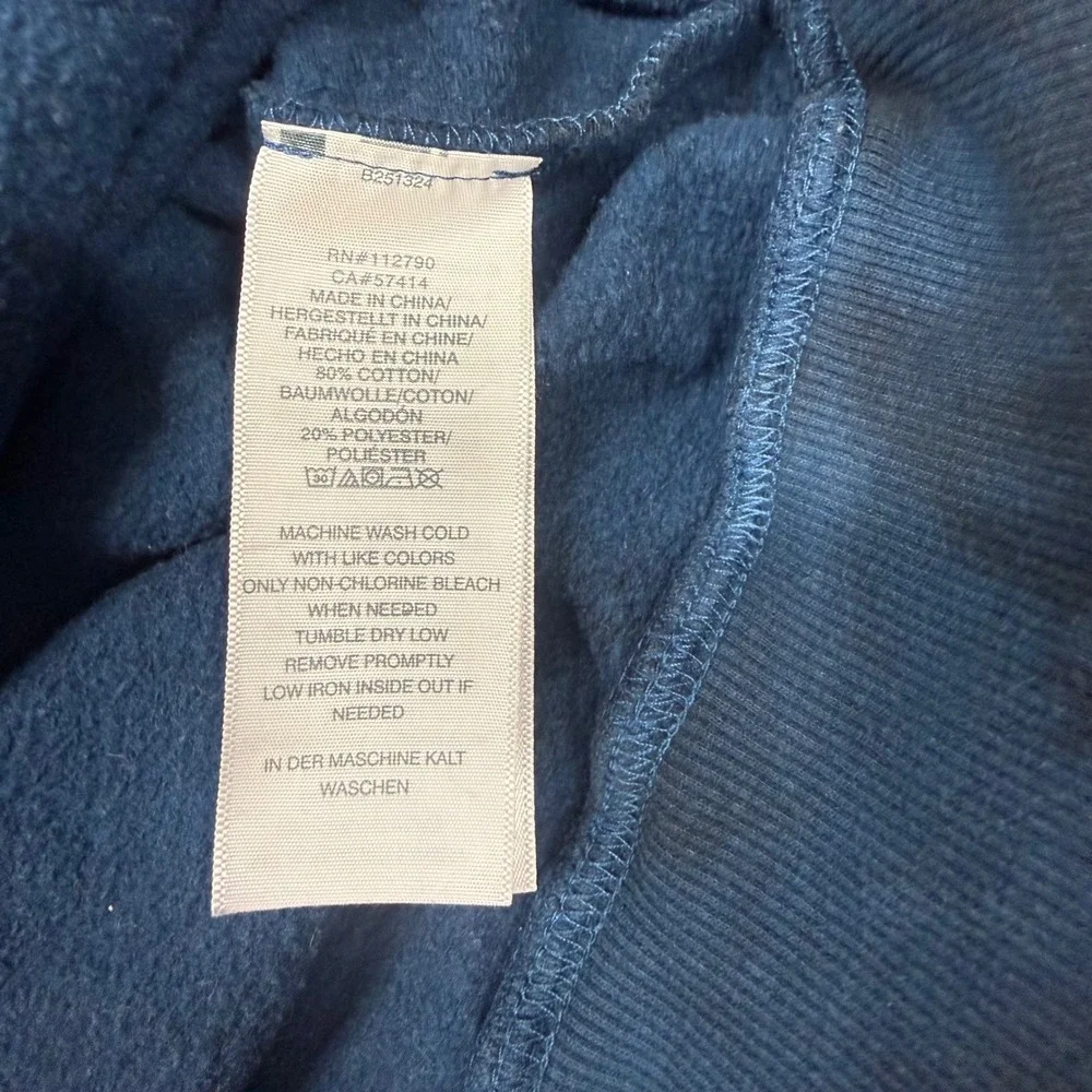 True Religion Crewneck‎ Sweatshirt Mens Medium Blue Tie Dye Logo Graphic